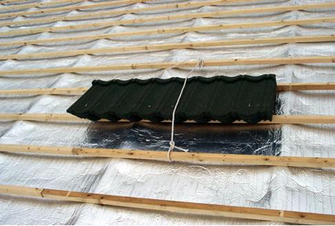 彩石金属瓦屋面安装步骤2